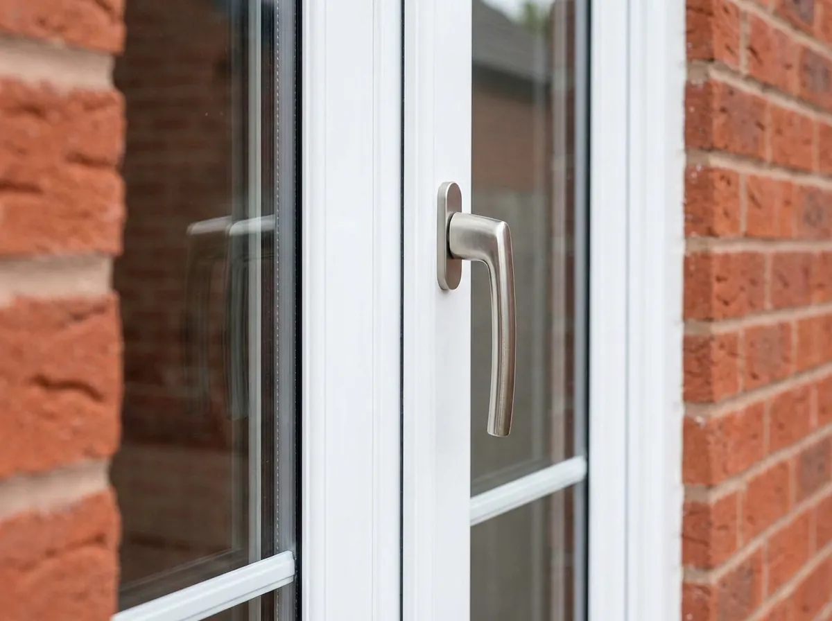 Moderne aluminium ramen geplaatst in een Vlaamse rijwoning