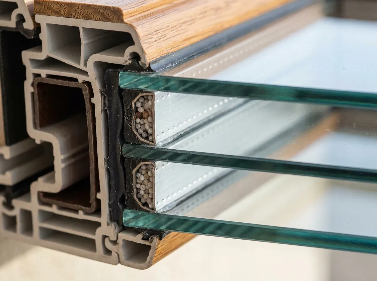 Schuifraam in aluminium met groot glasoppervlak