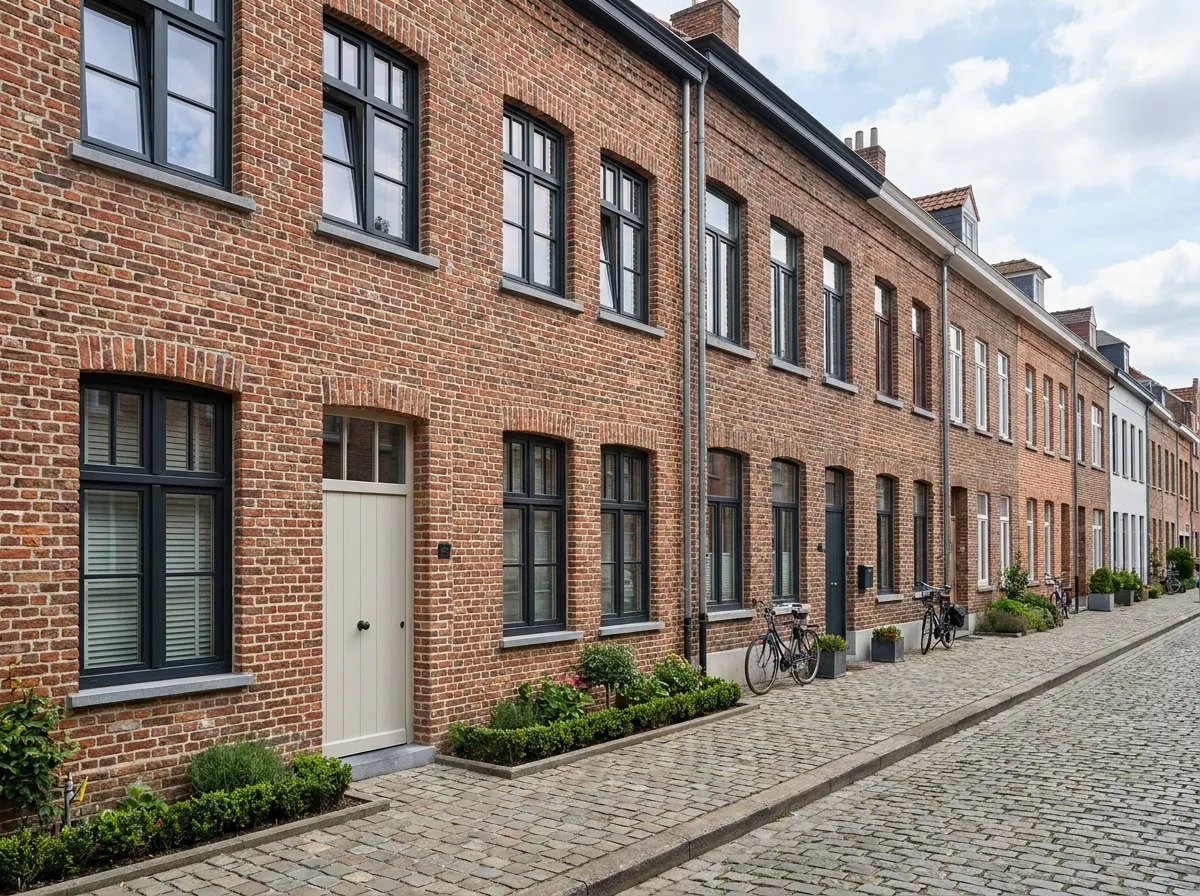 Triple glas in een passiefhuis met smal aluminium kader